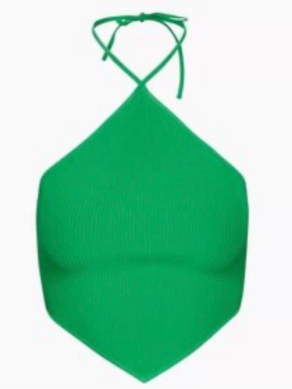 Babaton aritzia Green Halter Crop Top